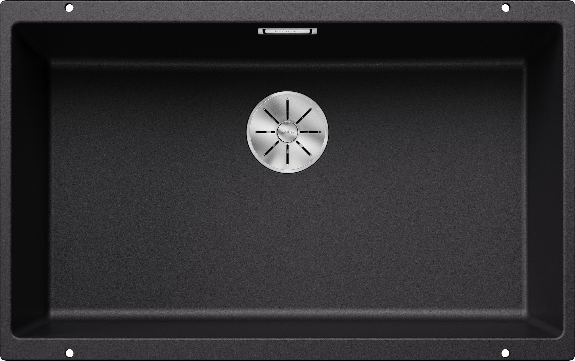 Chiuveta de bucatarie, Subline 526001, silgranit negru, 730 x 460 mm, Blanco